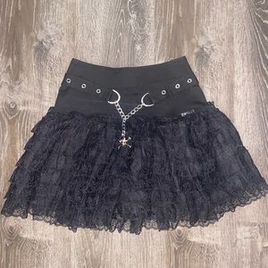 Tripp nyc high rise tutu skirt with undetachable chain